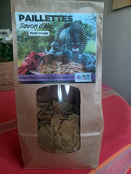 Paillettes de savon d'Alep