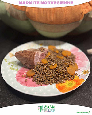 Petit Salé aux lentilles en Marmite Norvégienne